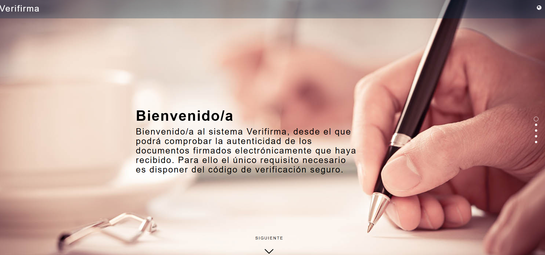 Plataforma de verificación de Verifirma